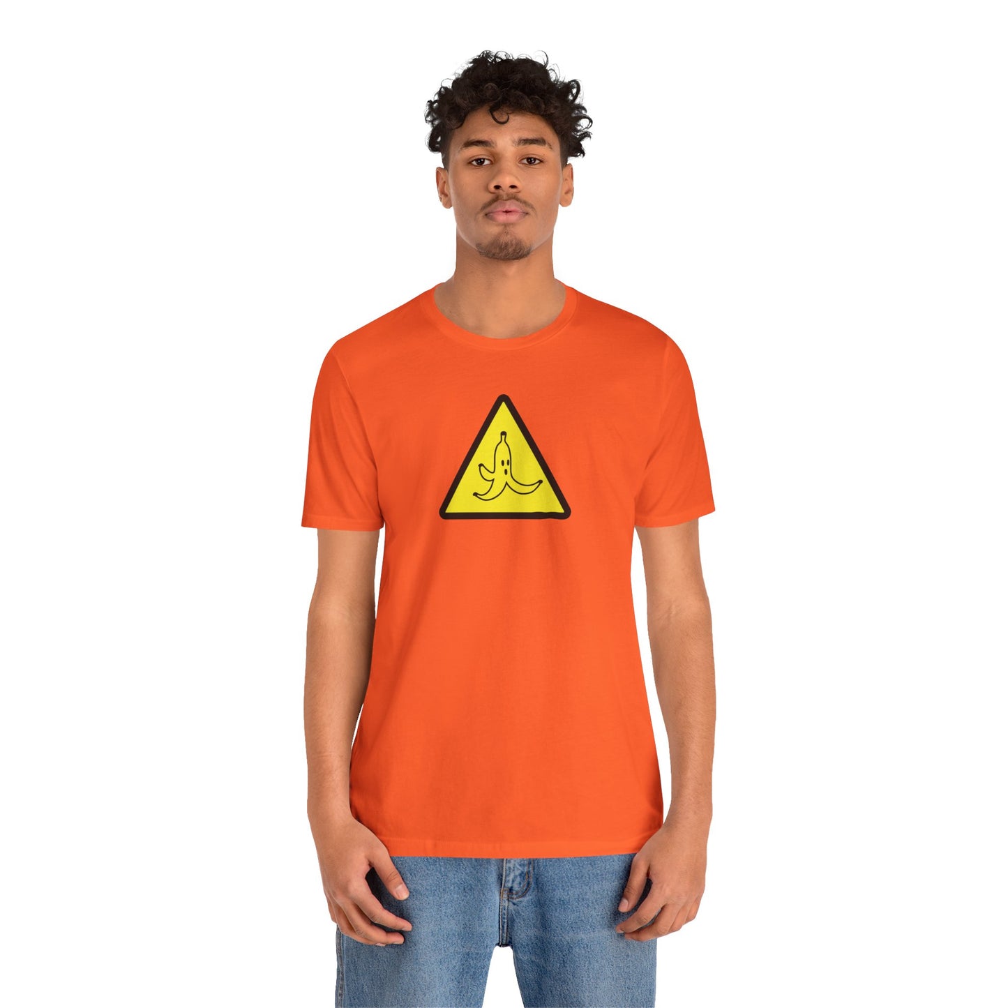 CAUTION BANANA. Unisex Jersey Short Sleeve Tee