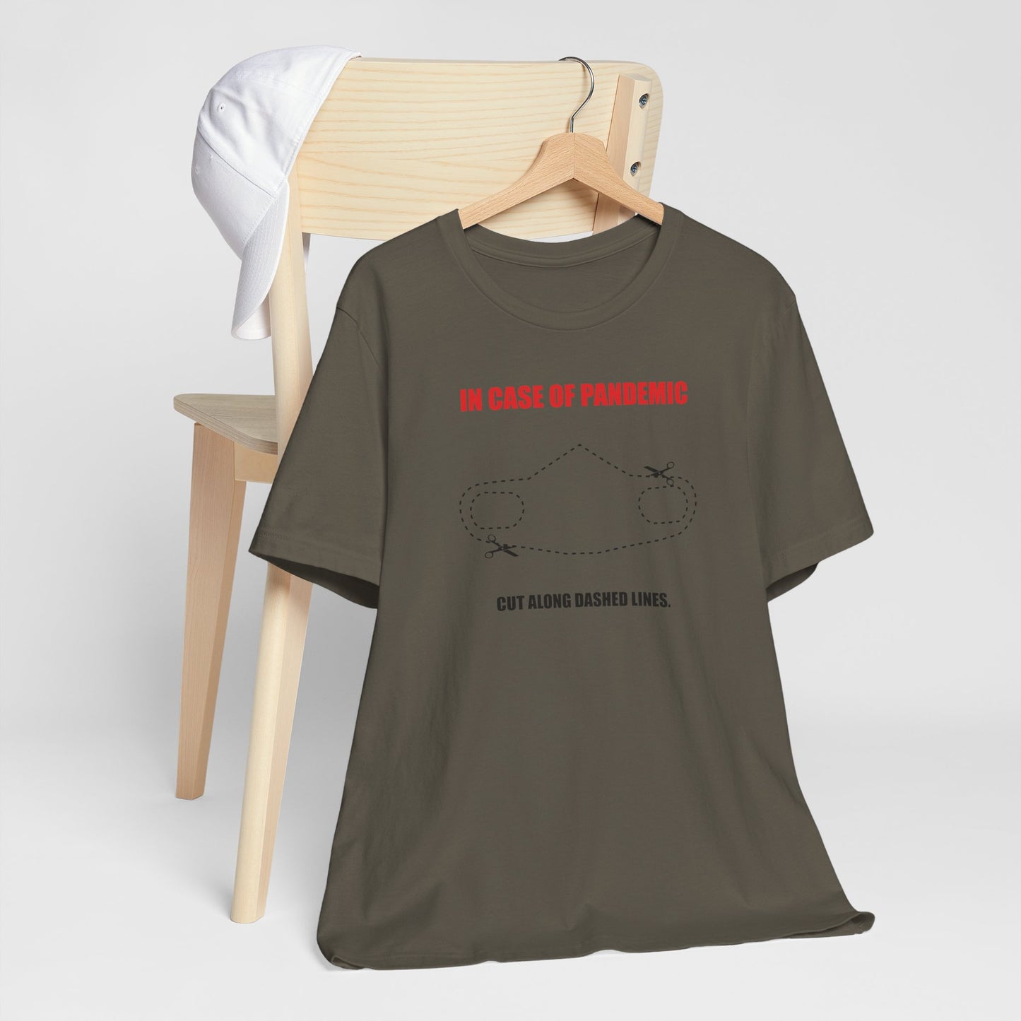 CUT IN CASE OF EMERGENCY. Unisex Jersey Short Sleeve Tee