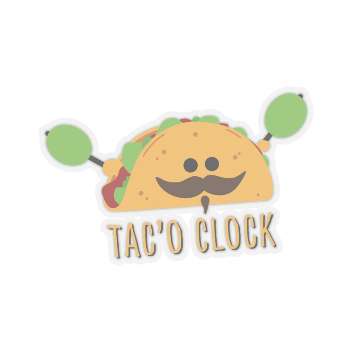 IT'S TACO TIME. Kiss-Cut Stickers