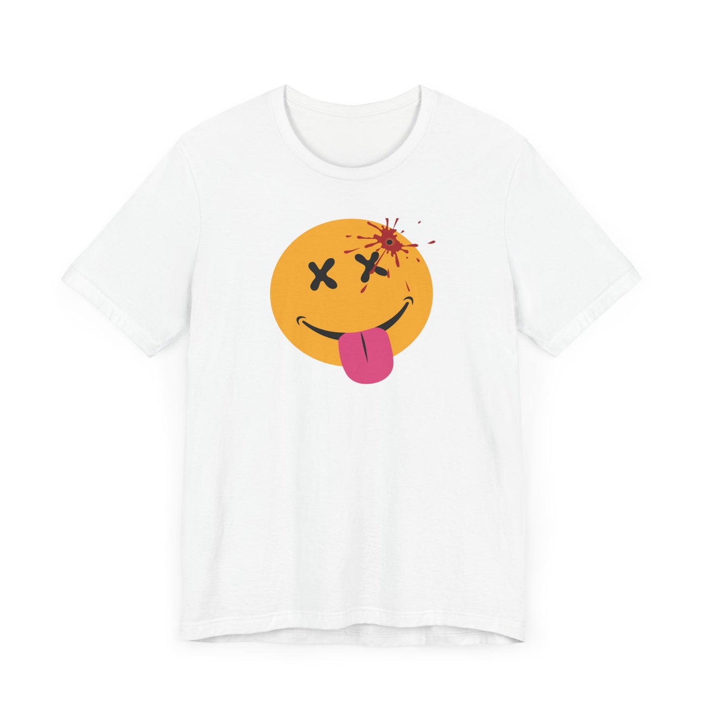 NOT SO HAPPY FACE. Unisex Jersey Short Sleeve Tee