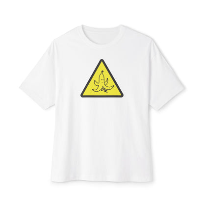 CAUTION BANANA PEEL. Unisex Oversized Boxy Tee