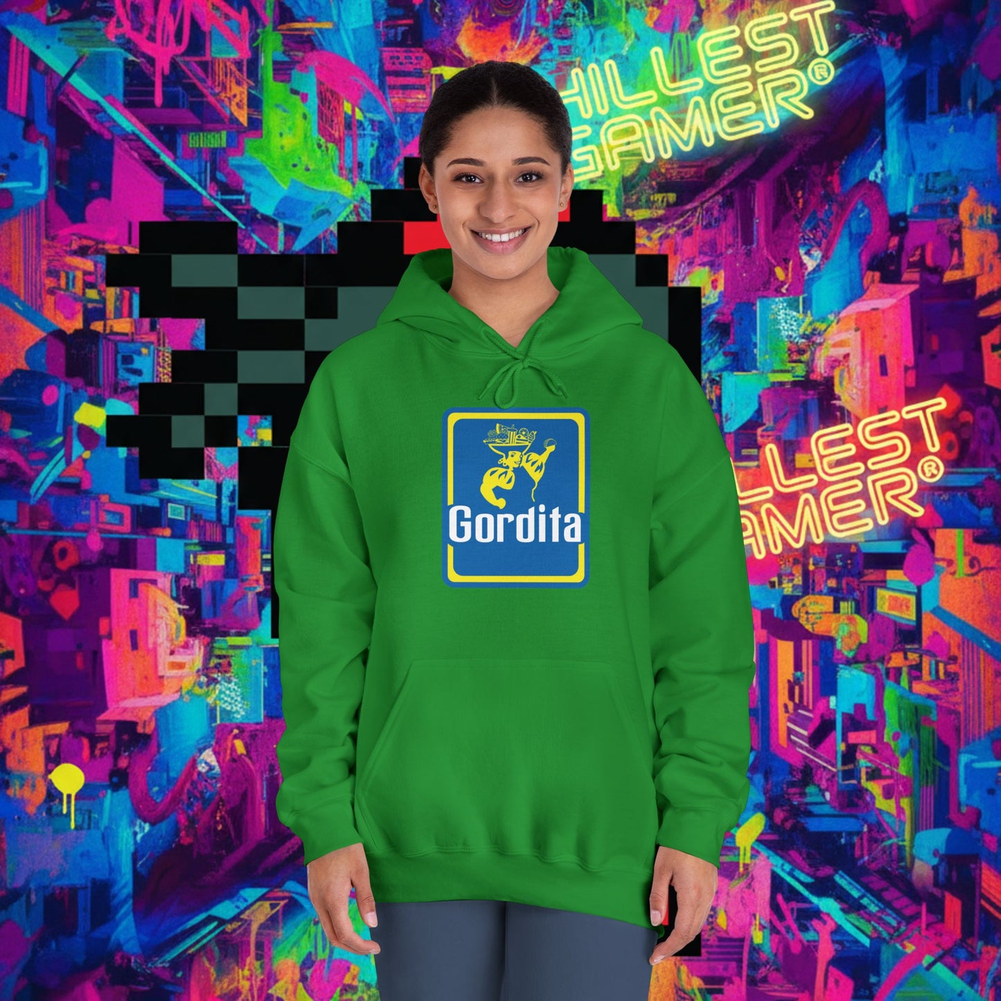 GORDITA. Unisex DryBlend® Hooded Sweatshirt