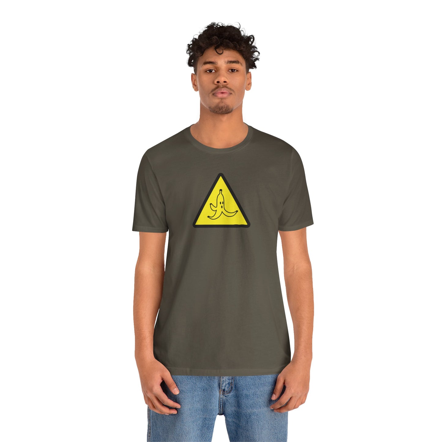 CAUTION BANANA. Unisex Jersey Short Sleeve Tee