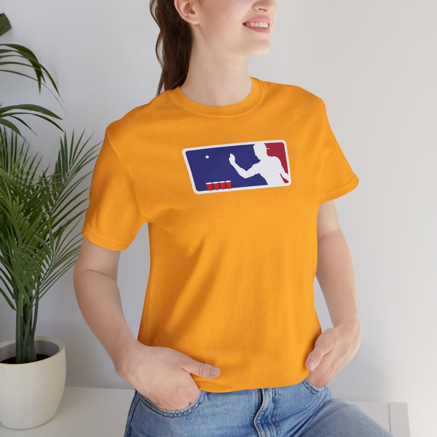 MAJOR LEAGUE PONGER. Unisex Jersey Short Sleeve Tee
