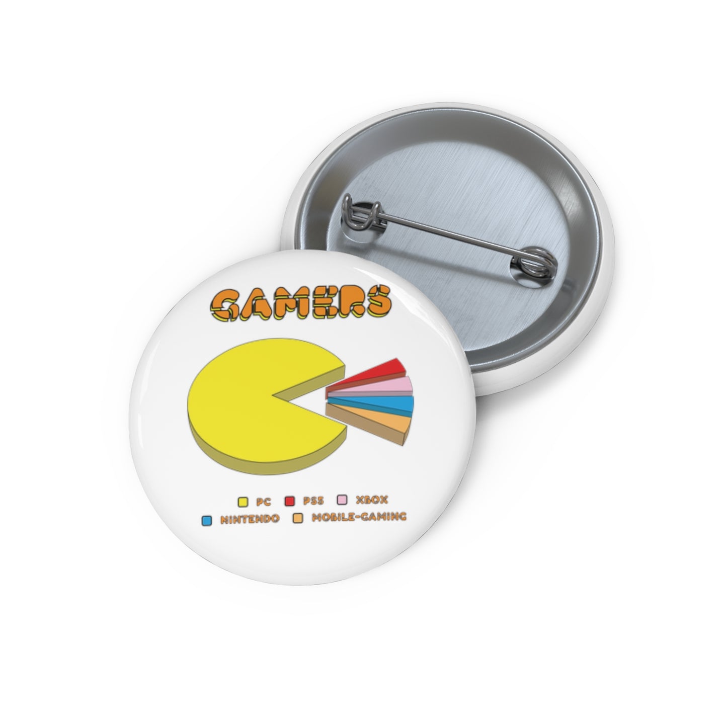 PC MAN EATS. Custom Pin Buttons