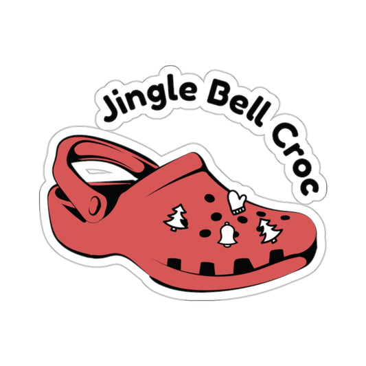 JINGLE BELL CROC. Kiss-Cut Stickers