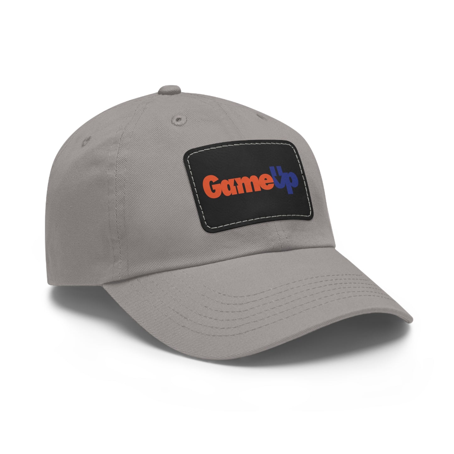 FED UP GAME UP. Dad Hat with Leather Patch (Rectangle)