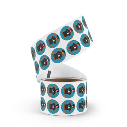 CHILLEST GAMER PROMO. Round Sticker Label Rolls