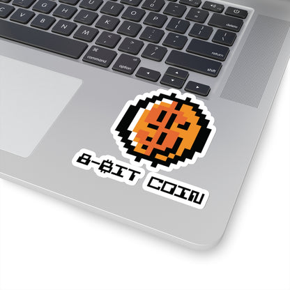 8-BIT COIN. Kiss-Cut Stickers