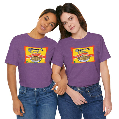 RAMEN GAMER FOOD. Unisex Jersey Short Sleeve Tee