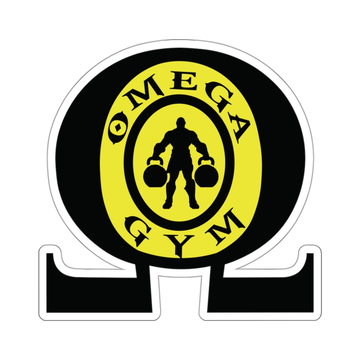 OMEGA GYM. Kiss-Cut Stickers