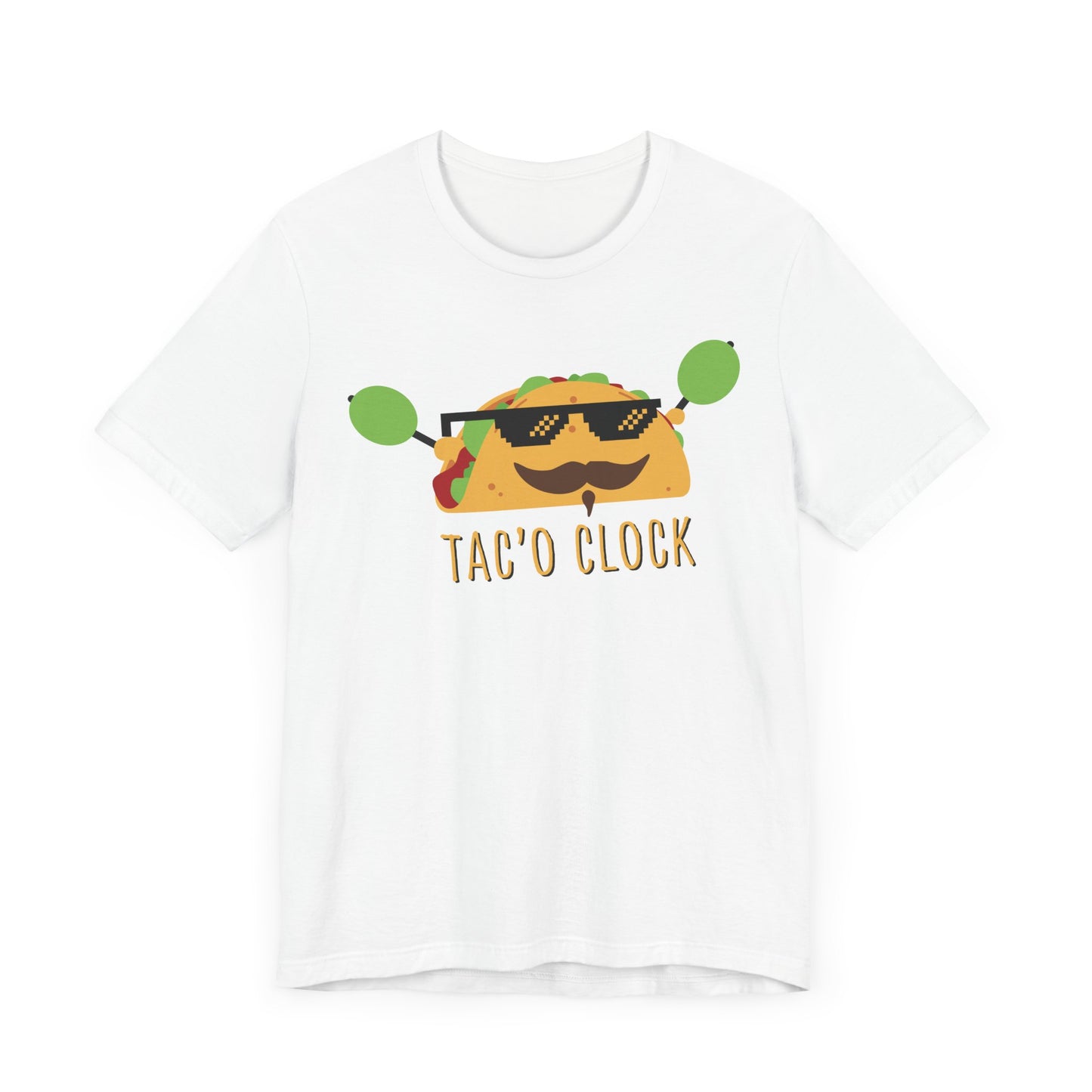 TACO O'CLOCK. Unisex Jersey Short Sleeve Tee