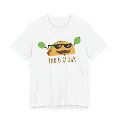 TACO O'CLOCK. Unisex Jersey Short Sleeve Tee