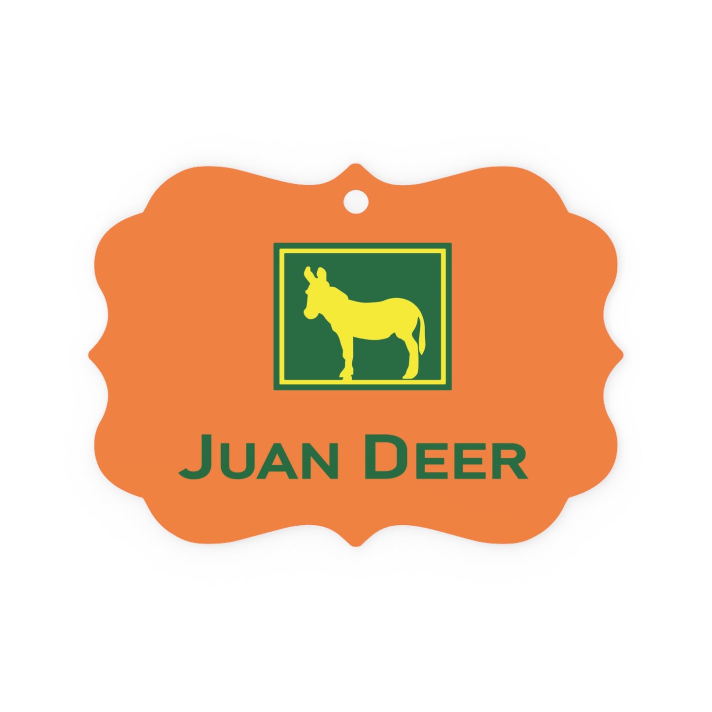 JUAN DEER. Metal Plaque Ornament