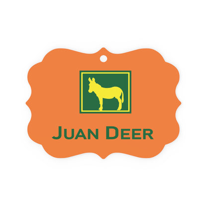 JUAN DEER. Metal Plaque Ornament