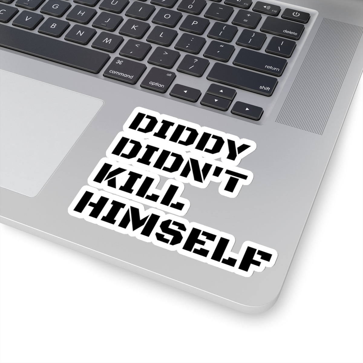 DIDDY DIDN'T K1LL H1MS3LF. Kiss-Cut Stickers