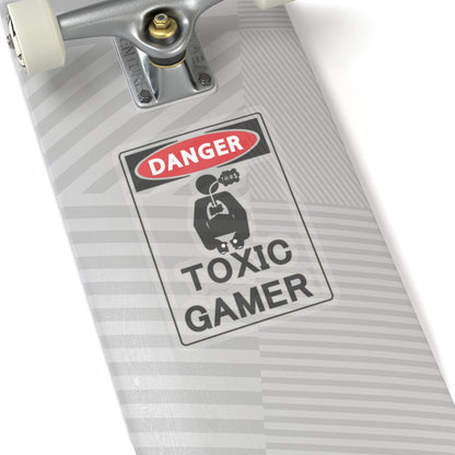 TOXIC GAMER !@#$. Kiss-Cut Stickers