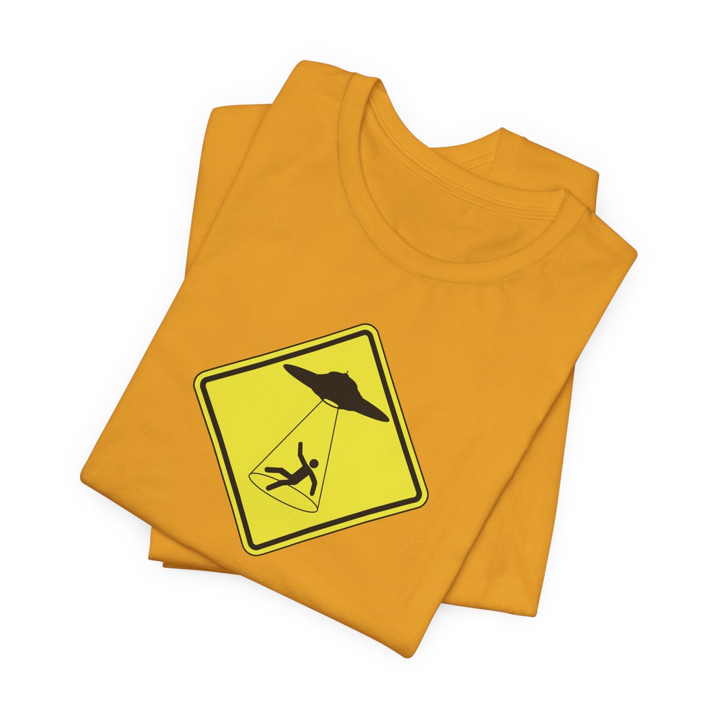 CAUTION UFO! Unisex Jersey Short Sleeve Tee