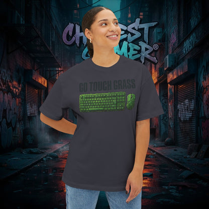 GO TOUCH GRASS. Unisex Oversized Boxy Tee