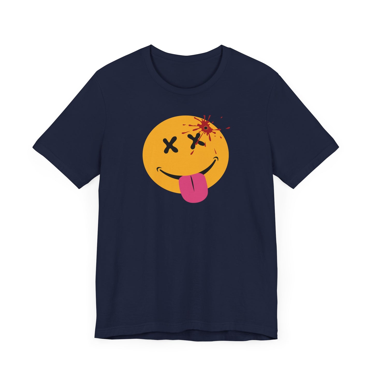 NOT SO HAPPY FACE. Unisex Jersey Short Sleeve Tee