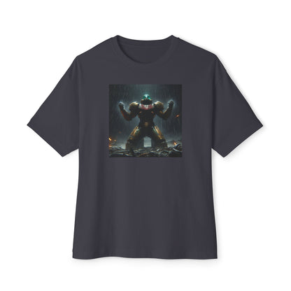 DEAD PLANET (AI generated). Unisex Oversized Boxy Tee