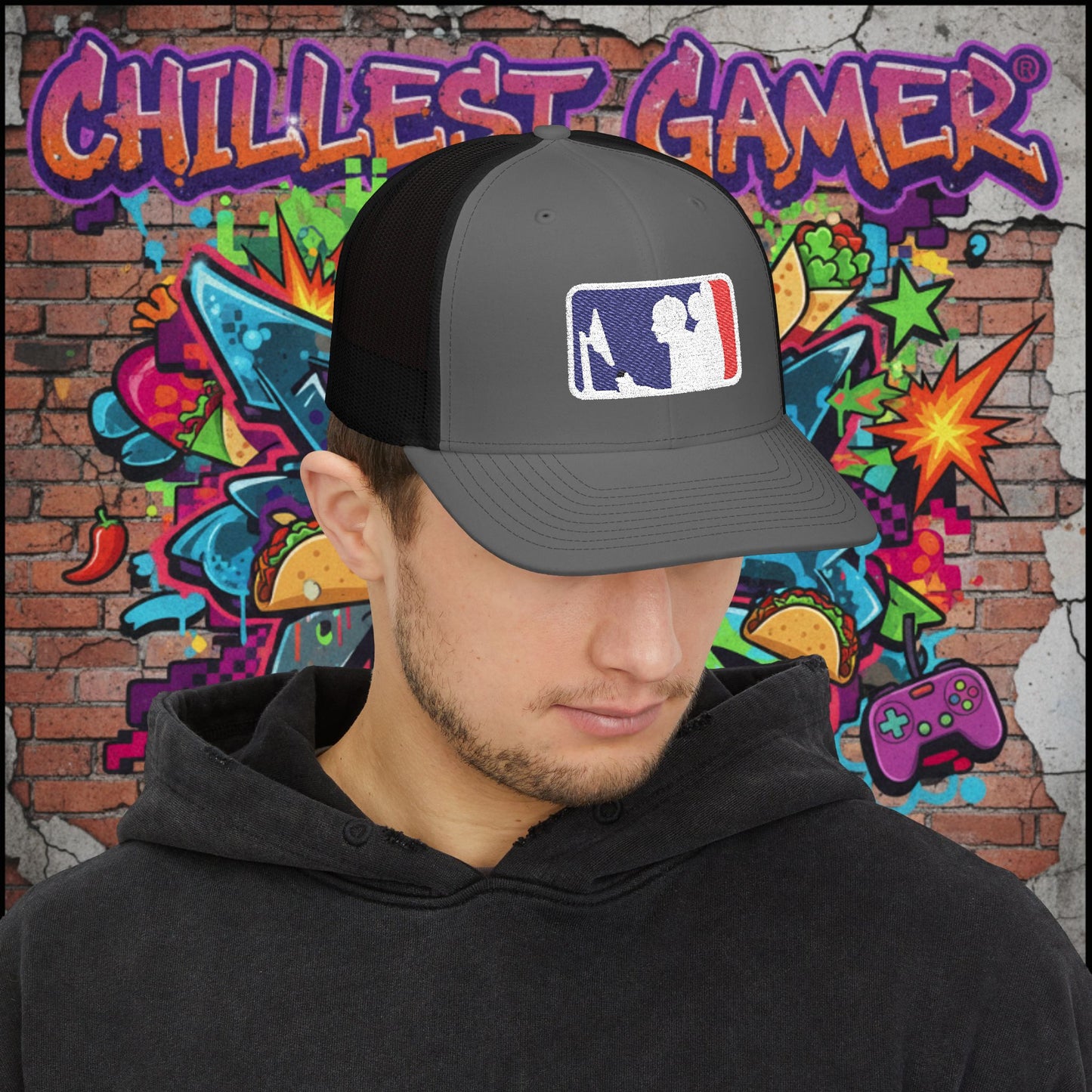 MAJOR LEAGUE GAMER (CONSOLE). Snapback Trucker Cap (Embroidery)
