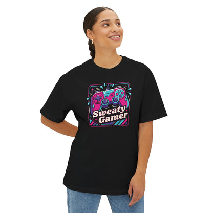 SWEATY GAMER. Unisex Oversized Boxy Tee
