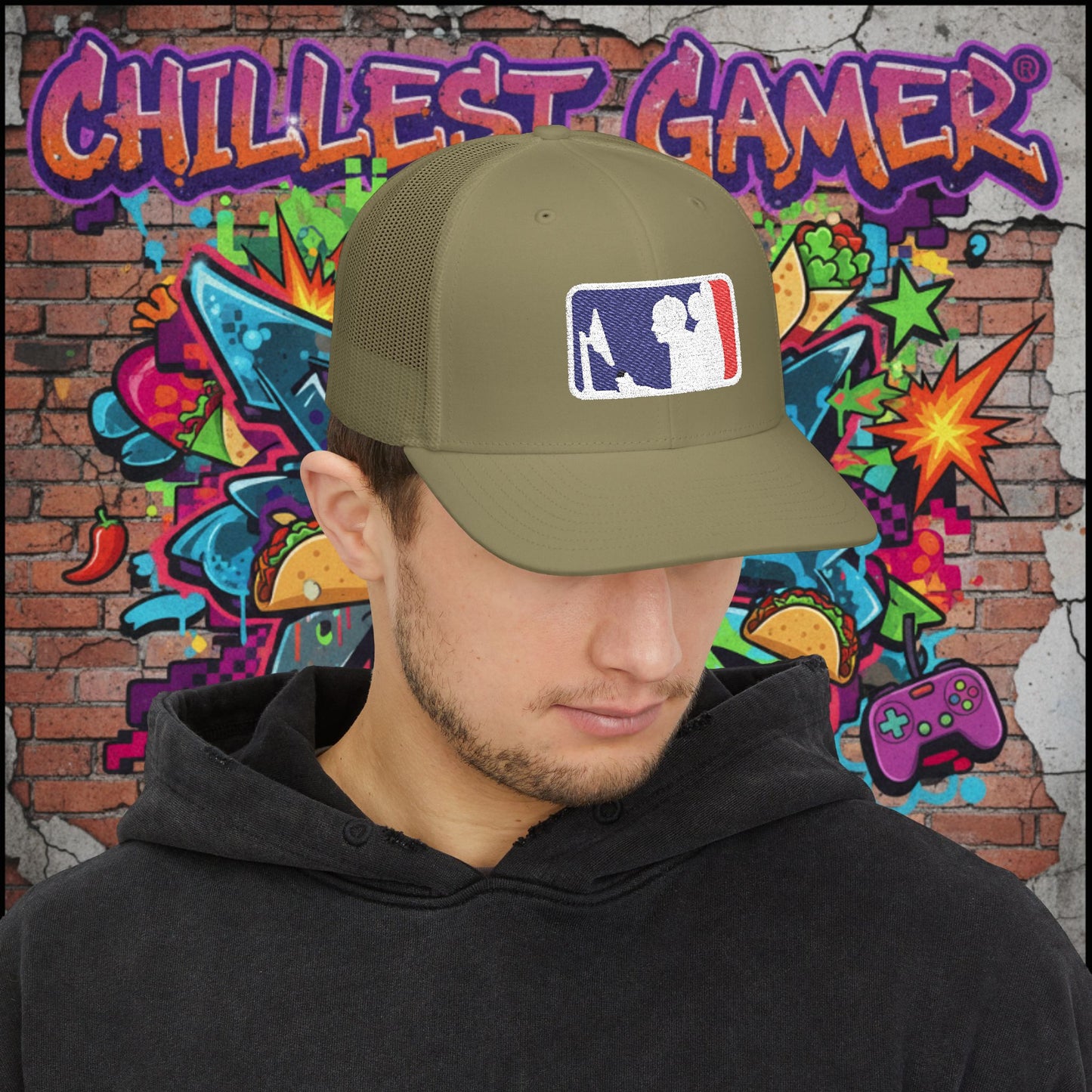 MAJOR LEAGUE GAMER (CONSOLE). Snapback Trucker Cap (Embroidery)
