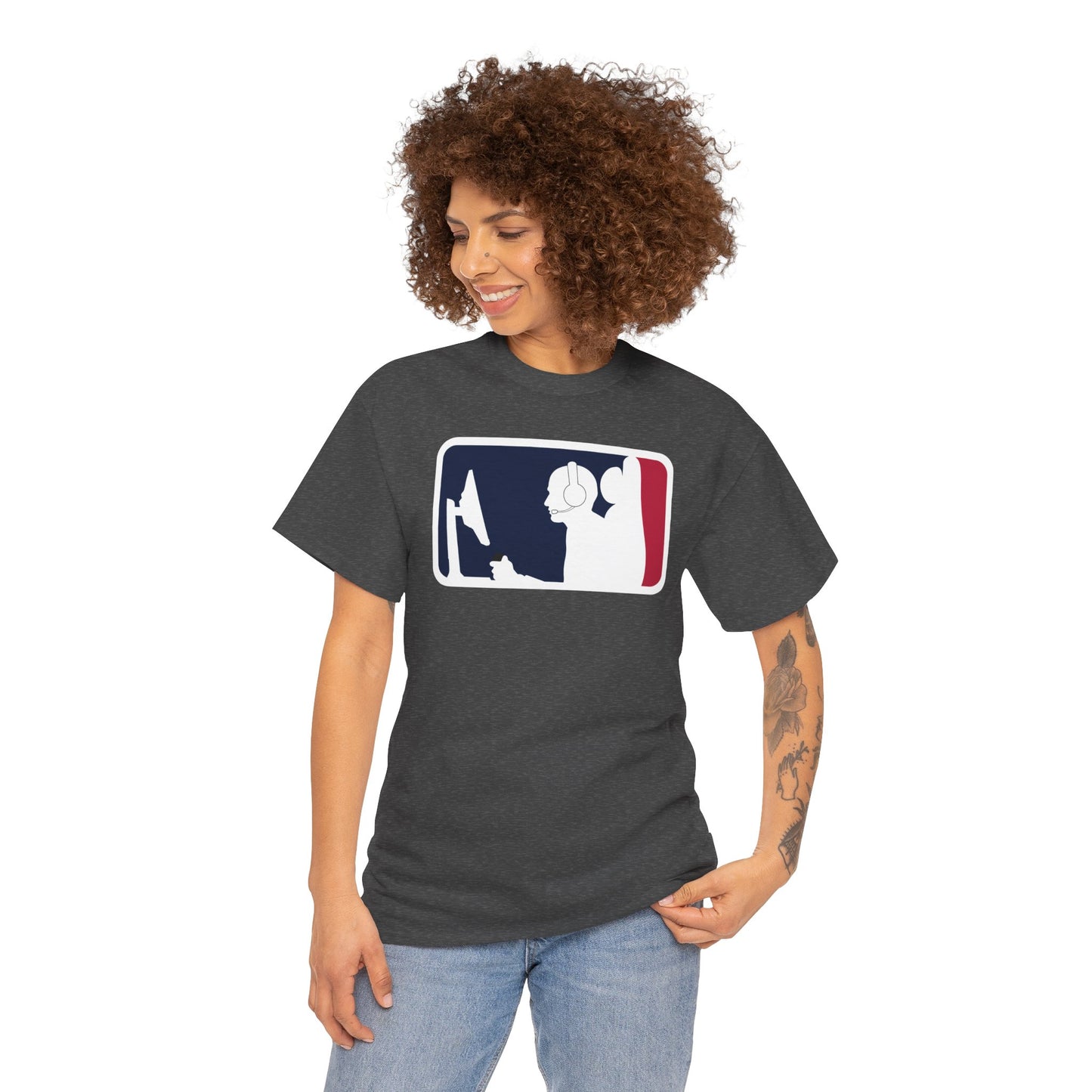 MAJOR LEAGUE GAMER (CONSOLE). Unisex Heavy Cotton Tee