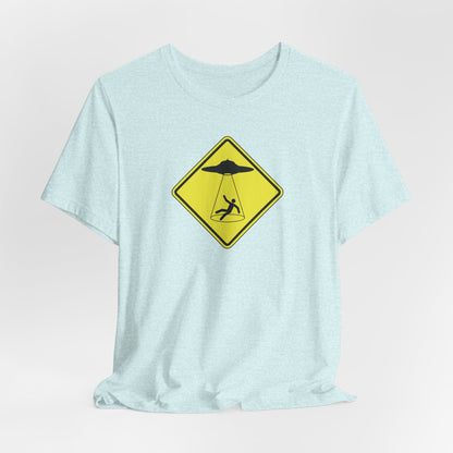 CAUTION UFO! Unisex Jersey Short Sleeve Tee
