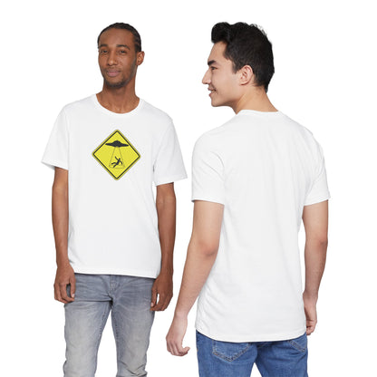 CAUTION UFO! Unisex Jersey Short Sleeve Tee