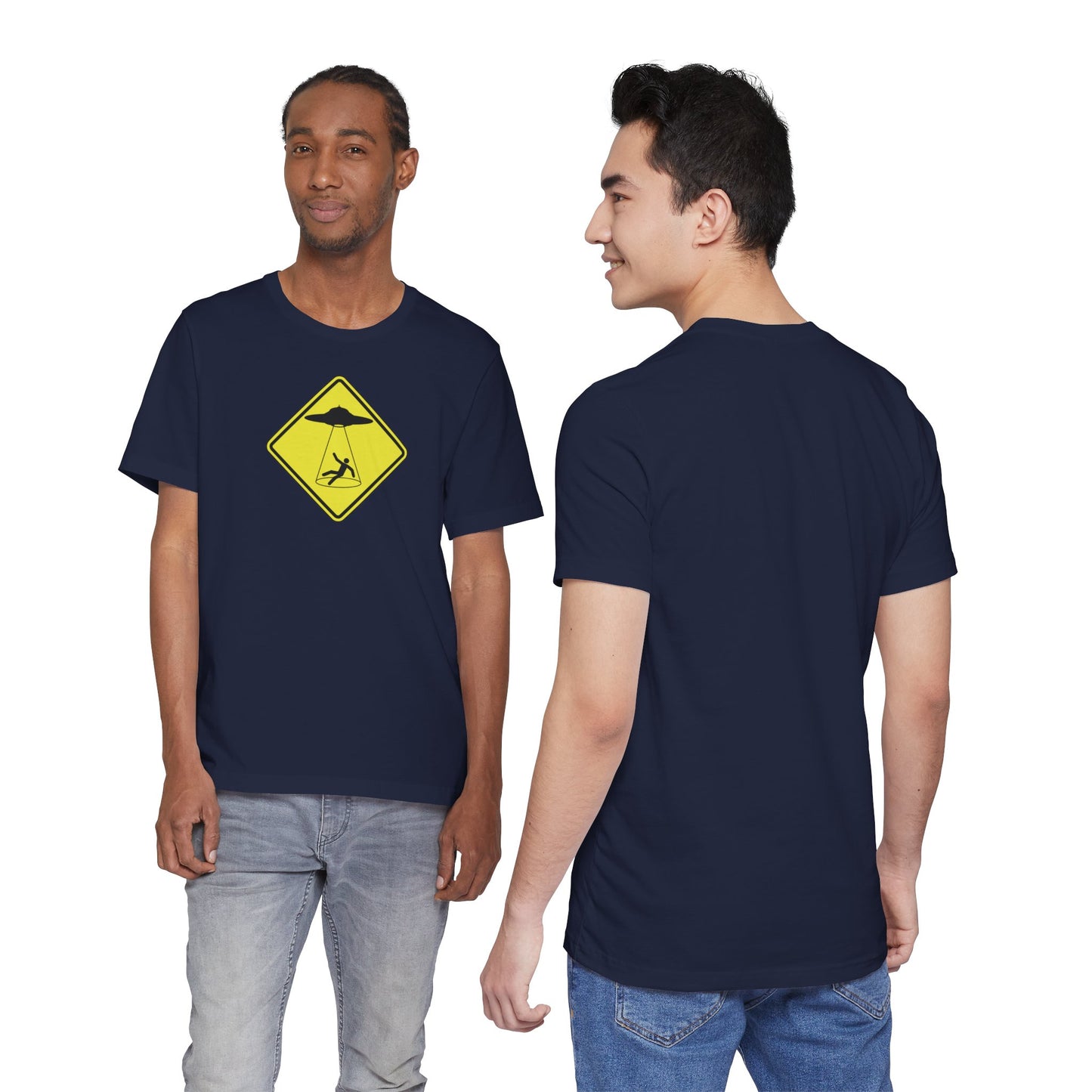 CAUTION UFO! Unisex Jersey Short Sleeve Tee