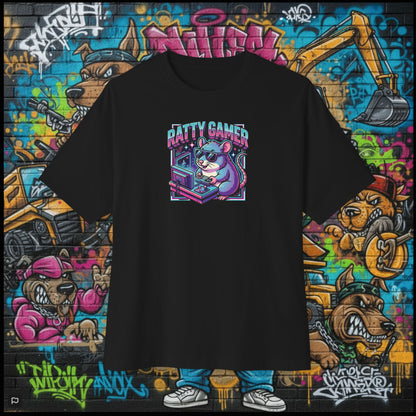 RATTY GAMER. Unisex Oversized Boxy Tee