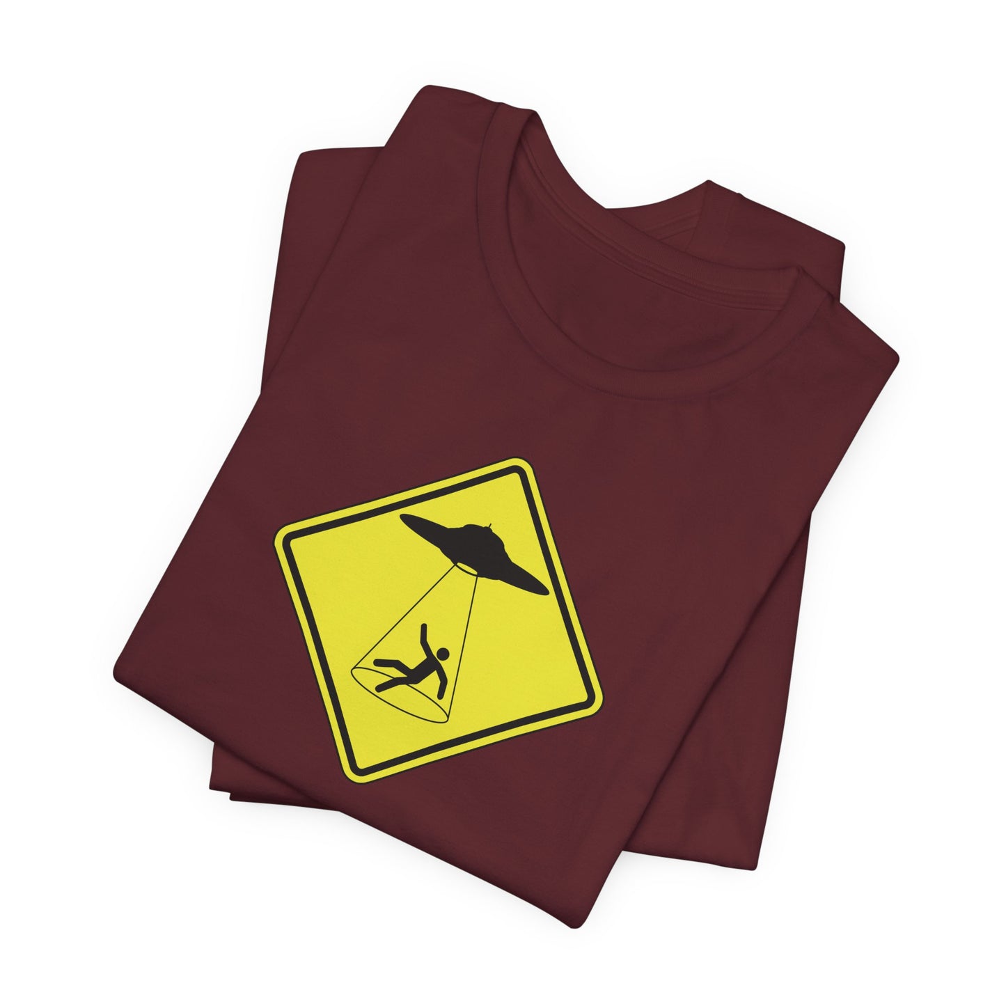 CAUTION UFO! Unisex Jersey Short Sleeve Tee