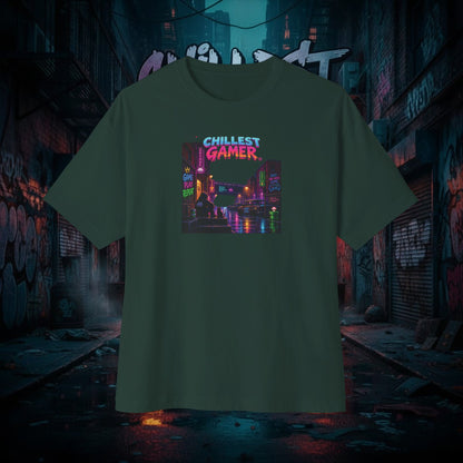 CHILLEST GAMER® ALLEY. Unisex Oversized Boxy Tee