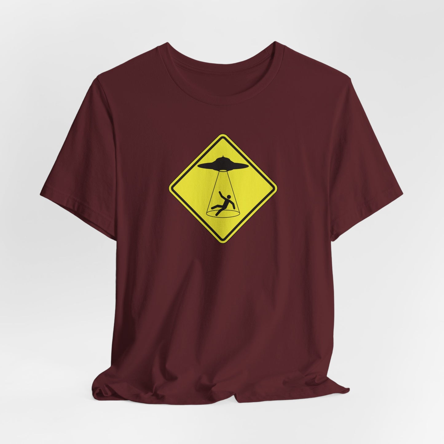 CAUTION UFO! Unisex Jersey Short Sleeve Tee