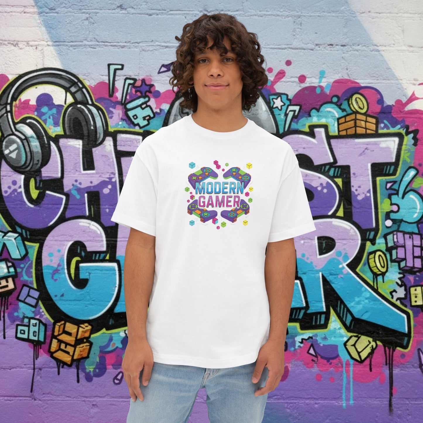MODERN GAMER. Unisex Oversized Boxy Tee
