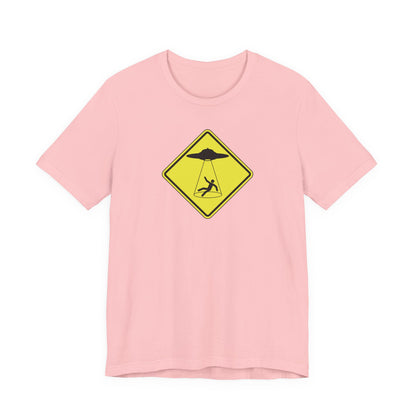 CAUTION UFO! Unisex Jersey Short Sleeve Tee