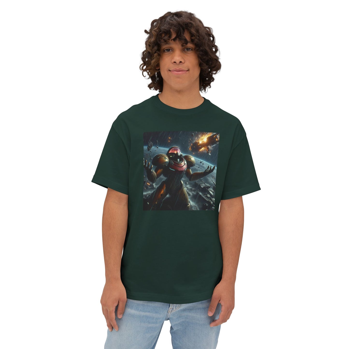 MISSION FAILED (AI generated). Unisex Oversized Boxy Tee