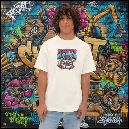 RATTY GAMER. Unisex Oversized Boxy Tee