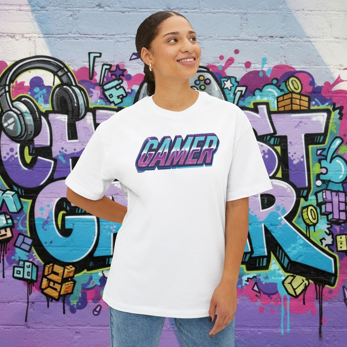 GAMER. Unisex Oversized Boxy Tee