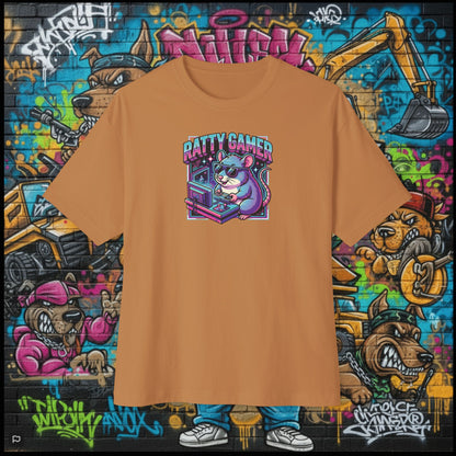 RATTY GAMER. Unisex Oversized Boxy Tee