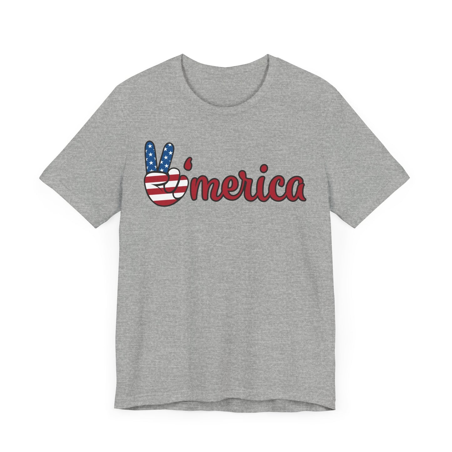 'MERICA. Unisex Jersey Short Sleeve Tee