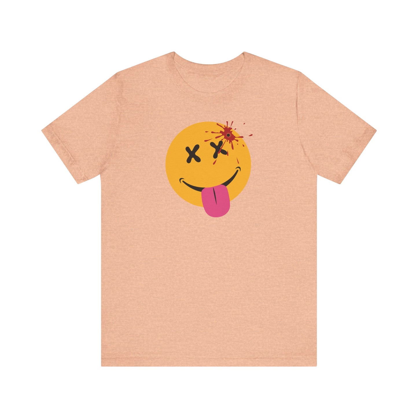 NOT SO HAPPY FACE. Unisex Jersey Short Sleeve Tee