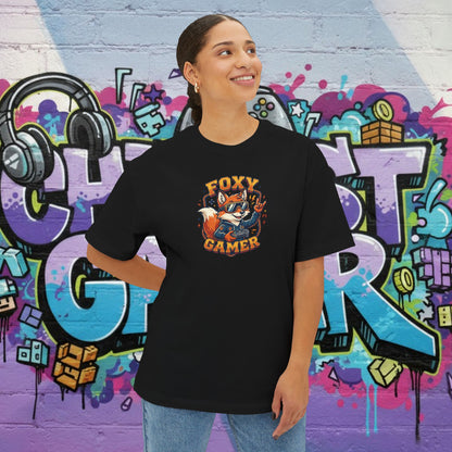 FOXY GAMER. Unisex Oversized Boxy Tee