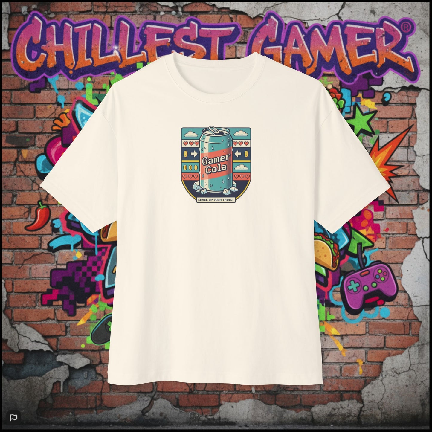 GAMER COLA. Unisex Oversized Boxy Tee