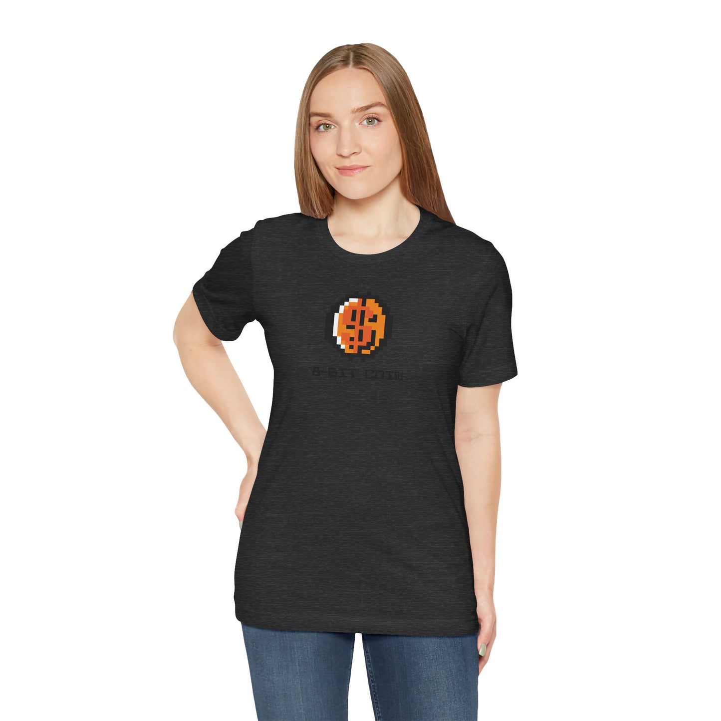 8-BIT COIN, Unisex Jersey Short Sleeve Tee