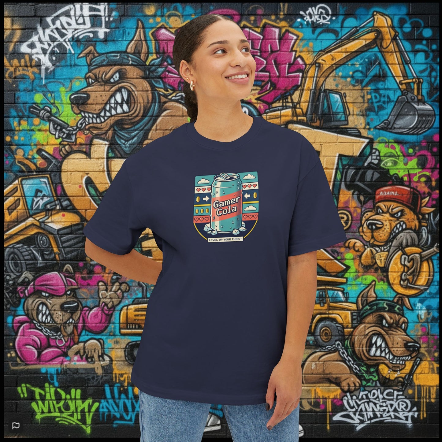 GAMER COLA. Unisex Oversized Boxy Tee