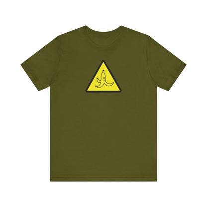 CAUTION BANANA. Unisex Jersey Short Sleeve Tee