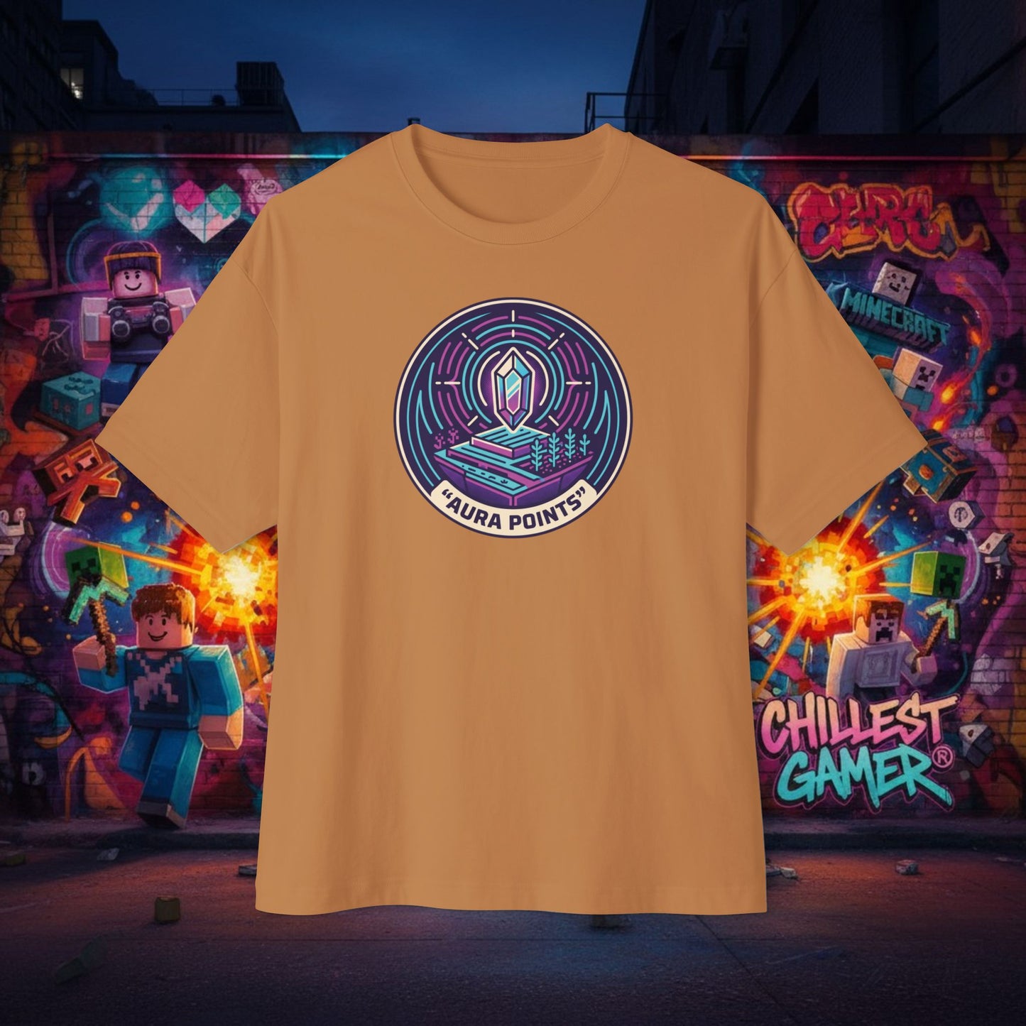 Aura Points. Unisex Oversized Boxy Tee